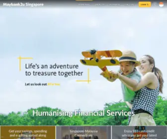 Maybank2U.com.sg(Maybank Singapore) Screenshot