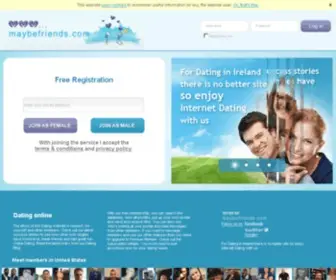 Maybefriends.com(Forsale Lander) Screenshot