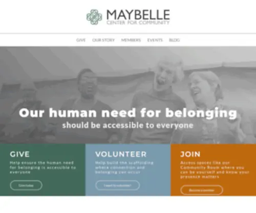 Maybellecenter.org(Maybelle Center for Community) Screenshot