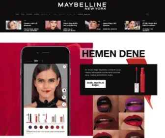 Maybelline.com.tr(Maybelline New York) Screenshot