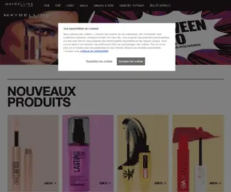 Maybelline.fr(Maquillage Maybelline) Screenshot