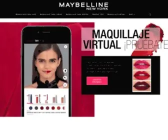 Maybelline.pe(Maybelline New York: Productos de maquillaje (makeup) y cosméticos) Screenshot
