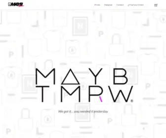 Maybtmrw.com(NYC Premium Screen Printing & Embroidery) Screenshot