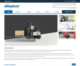 Maybury.com(Maybury Material Handling) Screenshot