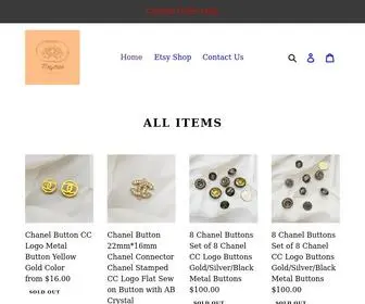 Maychildbutton.com(Designer Vintage Buttons) Screenshot