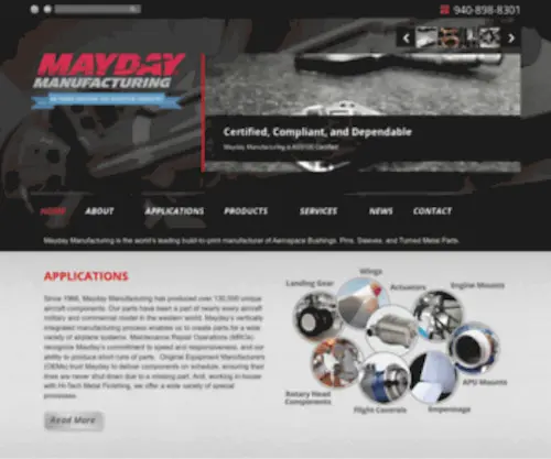 Maydaymfg.com(Mayday Manufacturing) Screenshot