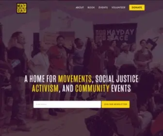 Maydayspace.org(A home for movements) Screenshot