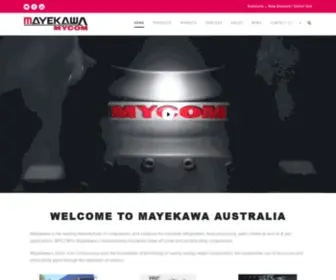 Mayekawa.com.au(Mayekawa(MYCOM) Australia) Screenshot