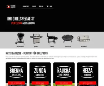 Mayergrill.com(Mayer Barbecue) Screenshot