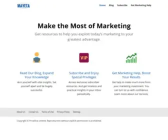 Mayeta.com(Make the Most of Marketing) Screenshot