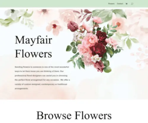 Mayfairflowers.com(Sending flowers to someone) Screenshot