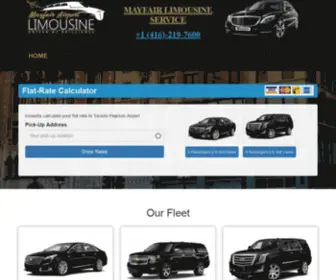 Mayfairlimo.ca(MayFair Limousine) Screenshot