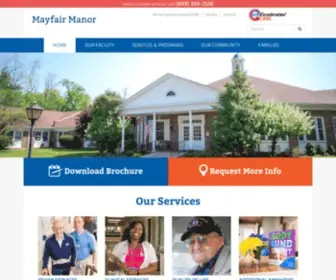 Mayfairmanorcares.com(Mayfair Manor Nursing Home Facility in Lexington) Screenshot