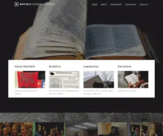 Mayfieldchurchofchrist.org(Mayfield Church of Christ) Screenshot