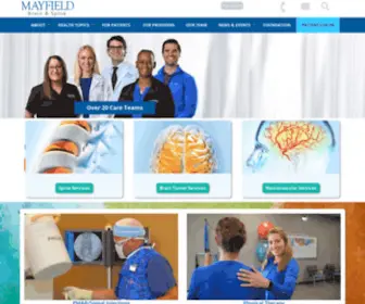 Mayfieldclinic.com(Mayfield Brain & Spine) Screenshot