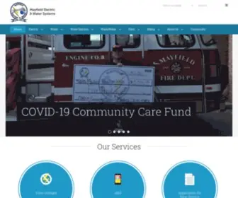 Mayfieldews.com(Mayfield Electric and Water Systems) Screenshot