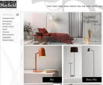 Mayfieldlamps.com.au(Lighting Designed in Australia) Screenshot