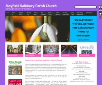 Mayfieldsalisbury.org(The website of Mayfield Salisbury Parish Church Edinburgh) Screenshot