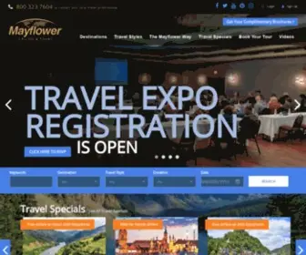 Mayflowercruisesandtours.com(Mayflower Cruises & Tours) Screenshot