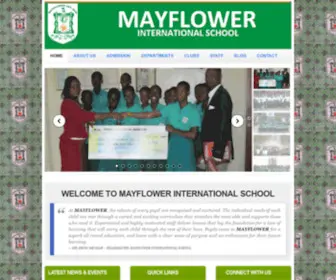 Mayflower.edu.gh(Mayflower International School) Screenshot