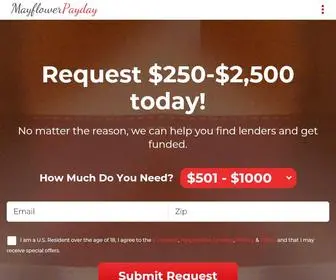 Mayflowerpayday.com(Quick &amp; Easy online process for Cash Loans) Screenshot