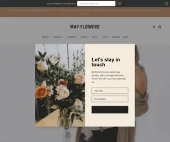 Mayflowers.ca(May Flowers) Screenshot
