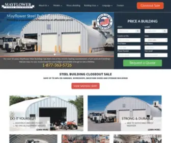 Mayflowersteelbuildings.com(Steel Building Kits) Screenshot