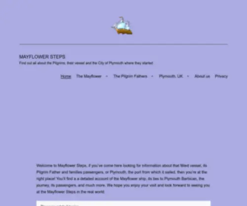 Mayflowersteps.co.uk(Mayflowersteps) Screenshot