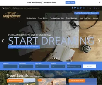 Mayflowertours.com(Mayflower Cruises & Tours) Screenshot