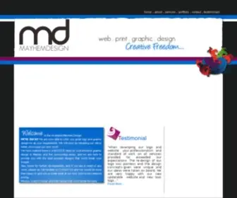 Mayhemdesign.com.au(Mackay Web Design) Screenshot