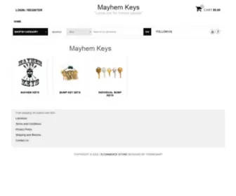 Mayhemkeys.com(Mayhem Bump Keys) Screenshot