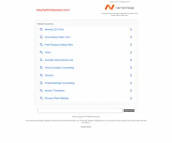 Mayherestinpeace.com(Build Memorial Website) Screenshot