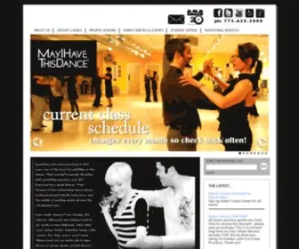 Mayihavethisdance.com(Front Page) Screenshot