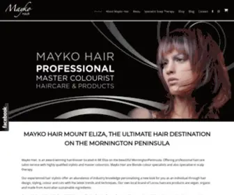 Maykohair.com.au(Professional Master Colourist) Screenshot