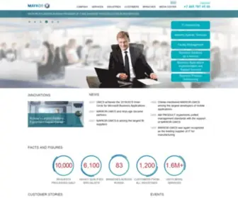 Maykor.com(IT and business processing outsourcing services across Russia) Screenshot