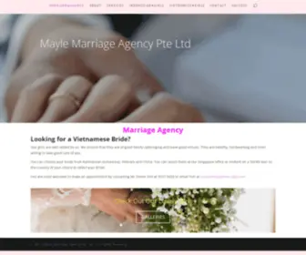 Maylemarriage.com(Mayle Marriage Agency Pte Ltd) Screenshot