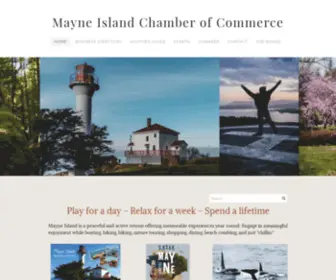 Mayneislandchamber.ca(Mayne Island in the Salish Sea) Screenshot