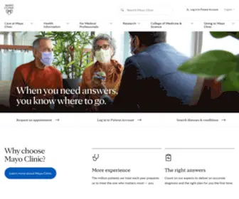 Mayoclinic.com(Seamless care) Screenshot
