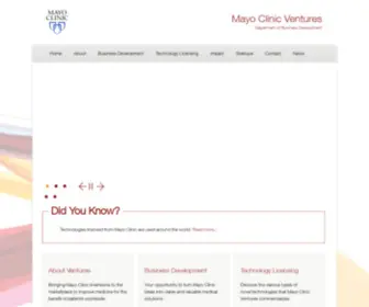 Mayoclinictechnology.com(Mayo Clinic) Screenshot