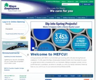 Mayocreditunion.com(Mayo Employees Federal Credit Union) Screenshot