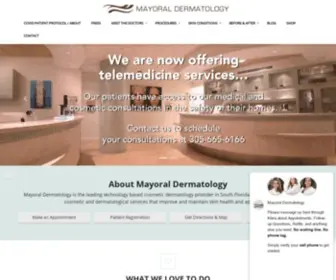 Mayoralderm.com(Mayoral Dermatology) Screenshot