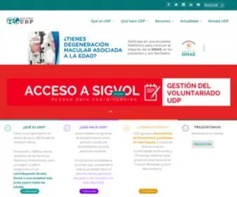 Mayoresudp.org(Unión Democrática de Pensionistas y Jubilados de España) Screenshot