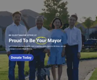 Mayorstevely.com(Serving the Elk Grove community) Screenshot