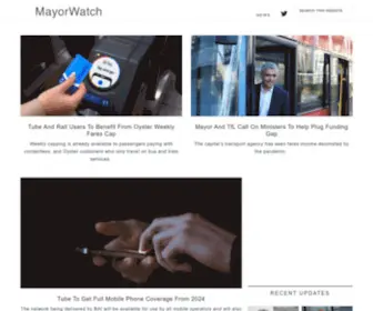 Mayorwatch.co.uk(London News and Comment) Screenshot