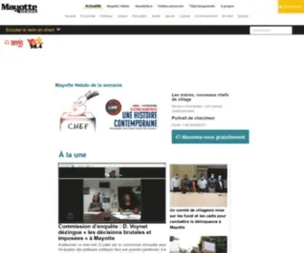 Mayottehebdo.com(Hebdomadaire d'information générale de Mayotte et actualité en continu) Screenshot