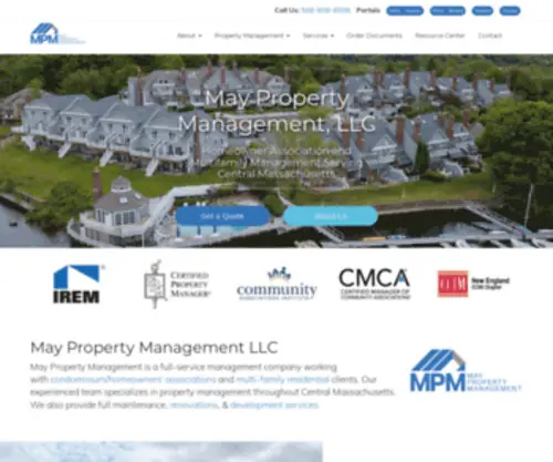 Maypm.com(Property Management Company) Screenshot