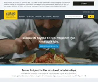 Mayrand.ca(Mayrand Entrepôt d'Alimentation) Screenshot