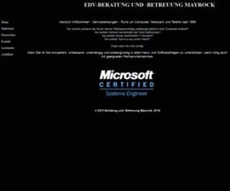 Mayrock.de(EDV-Beratung und) Screenshot