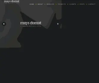 Maysdomat.com(Graphic Design & Web Development) Screenshot