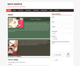 Mayshospice.com(Mays Hospice Care) Screenshot